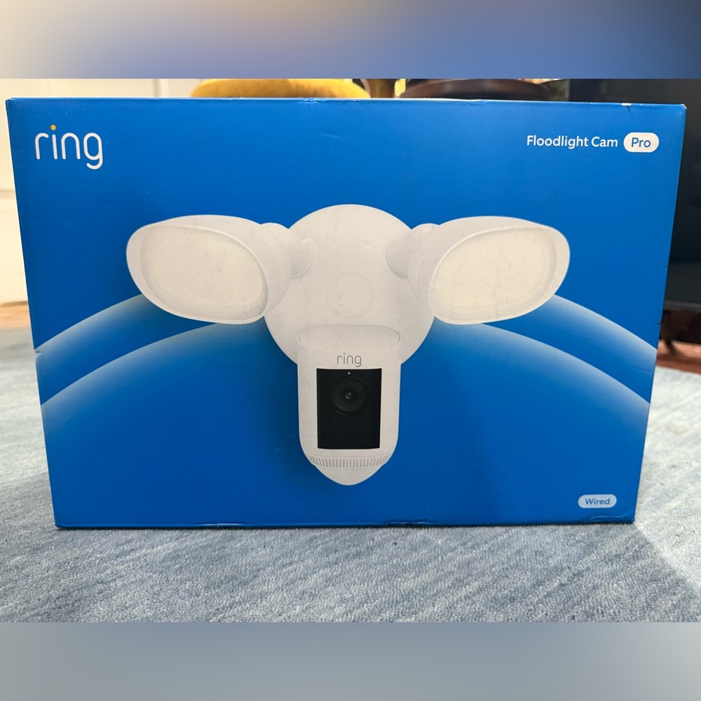 BRAND NEW Ring Floodlight Cam Wired Pro with Bird’s Eye View and 3D Motion